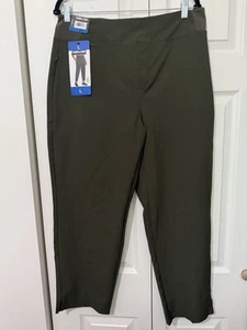 Kirkland Signature Ladies' Ankle Pant, 4 Way Stretch W/ Pockets, Green,  Size L - Picture 1 of 5