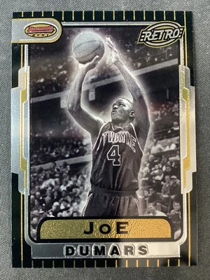1996-97 Bowman's Best Retro #TB4 Joe Dumars Detroit Pistons - Image 1 of 2