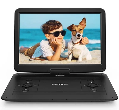 17.9" Portable DVD Player with 15.6" Swivel Scree Support  USB/ SD Card/ Sync TV - Image 1 of 4