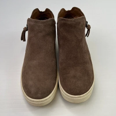 Zapato Sofft Plano Mujer 7.5 M Gamuza Cuero Cremallera Tobillo Caminar Clásico Informal Core Go Foto 1 de 4