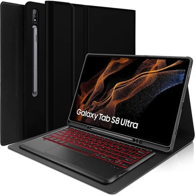 Touchpad Keyboard Case for Samsung Galaxy Tab S8 Ultra 2022 14.6 Inch (SM-X90... - Image 1 of 4