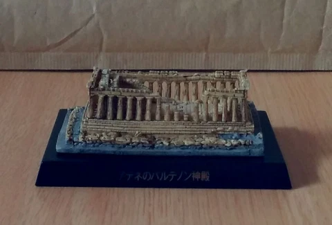PARTHENON in ACROPOLIS Figure /Athens, Ruins of Ancient Greek civilization Cover