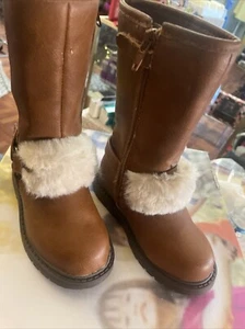 naturino girls Boots Cognac With Fur I Have Sizes 9.12, 2 - Picture 1 of 5