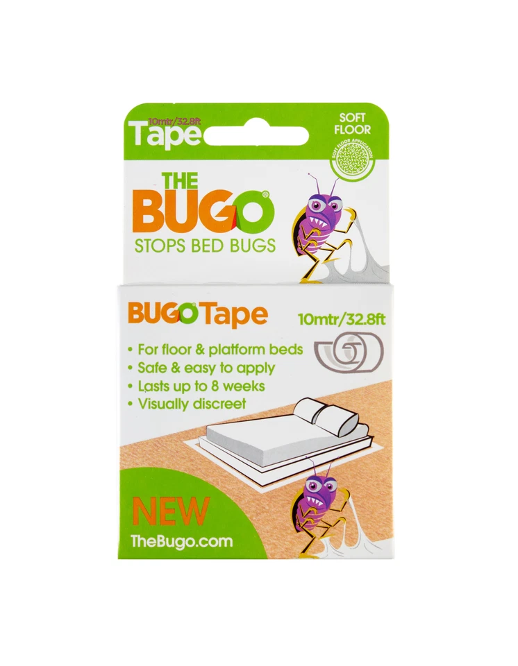 4 x Bugo Tape Soft Floor Bed Bug Detector 10m Roll - Image 1 of 1