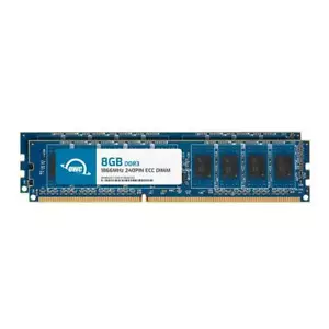 OWC 16GB (2x8GB) DDR3 1866MHz 2Rx8 ECC Unbuffered UDIMM 240pin Memory RAM - Picture 1 of 7