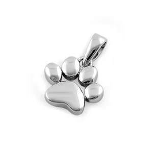 Sterling Silver Dog Cat Pet Paw Necklace Pendant Casual Women Girls New - Picture 1 of 3