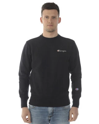 Sweat-shirt Champion sweat-shirt sweat-shirt homme en coton noir 214032 KK001 - Photo 1/4