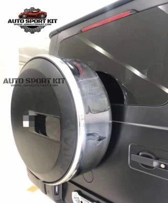 Anel cromado pneu sobressalente para Mercedes Benz W463 W464 G Class G63 G500 - Imagem 1 de 4