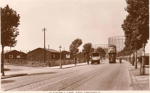 Blackwall Lane East Greenwich Tram unused RP old pc AES & Co - Picture 1 of 1