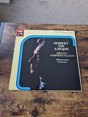 Sibelius - Symphony No 2 In D Op 43 - HMV - Stereo - UK - 1980 - EX x3 - Karajan - Image 1 of 4