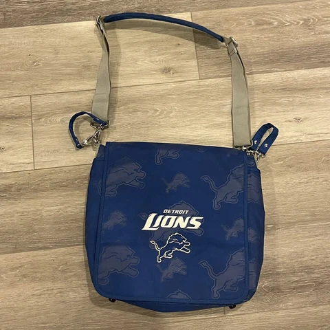 Detroit Lions Computer Bag NFL Cross Body Shoulder Adjustable Straps Cover