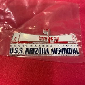 Vintage USS Arizona Memorial Pearl Harbor Hawaii Magnet Neu in Verpackung - Bild 1 von 7