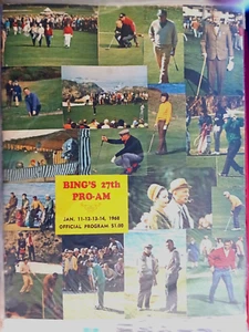 1968 27th BING CROSBY CLAMBAKE PRO-AM GOLF PROGRAM / PAIRING & STARTING TIMES SH - Picture 1 of 3