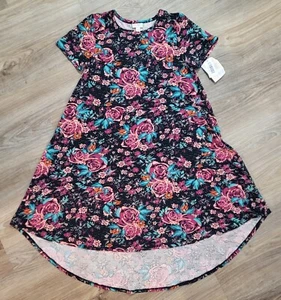 Nuevo con etiquetas Vestido Floral LuLaRoe CARLY XS Rosas, Material Suave Mantequilla - Imagen 1 de 3