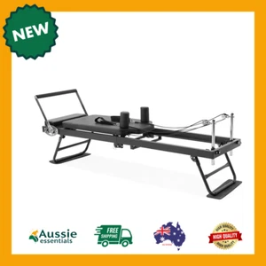 Pilates Reformer Adjustable Resistance Foldable Design Home Fitness Equipment - Picture 1 of 9