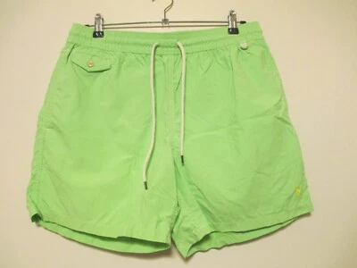 Polo Ralph Lauren Swim Shorts Mens Large Green Pockets Beach Holiday Drawstring - Image 1 of 4