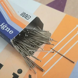 2200 pezzi perni da cucire in acciaio inox 1,1 pollici Spilla per trapuntatura dritta da sarta 28 mm - Foto 1 di 10