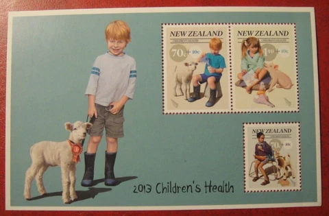 New Zealand 2013. Children's Health. Mini-Sheet MUH Cover