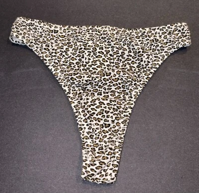 Sexy Tanga Tanga Y2K Vintage S Estampado Animal Algodón Calzoncillos Bragas Ropa Interior Foto 1 de 4