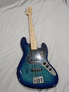 New Fender Mexico Limited Edition Player Series Plus Top Jazz Bass Guitar, Maple - Picture 1 of 18