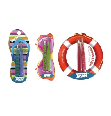 Lot Of 15 Packs Of Trim Mini Tweezers Slant & Point Tips, 2 Pcs Per Pack - Image 1 of 4