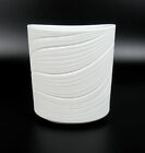 Rosenthal Porzellan Vase Bisquitporzellan OP ART Vintage Matte Porcelain Retro 4