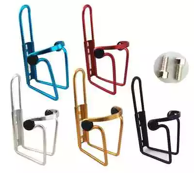 Multiple Color Choices Water Bottle Mount Bike, Red, Blue, Black, Silver, Gold - Photo 1/4