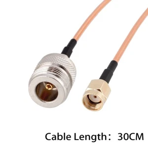 N Typ Buchse-Buchse auf SMA Stecker Stecker 30 cm Adapter Antenne RG316 Kabel - Zdjęcie 1 z 12