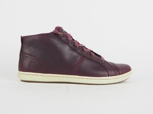 Stivali chukka stringati da donna Timberland Ek Northport 8525A in pelle bordeaux