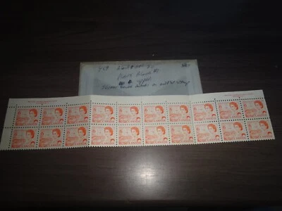 canada scott #459 mint never hinged   block of 20 plate block #1 upper strip - Image 1 of 2