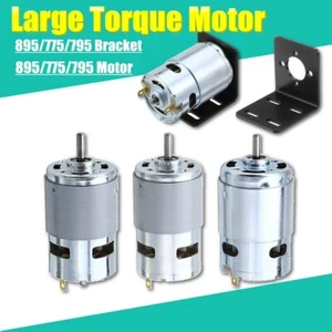 Hochleistungs-Motor mit großem Drehmoment 775 795 895 DC 12 V ~ 24 V 12000 U/min Halterung ersetzen - Bild 1 von 12