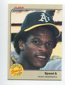1983 Fleer #646 Rickey Henderson Oakland A's