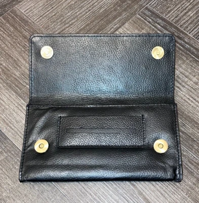 PERSONAL GIFTS UK Brand New Real Genuine Leather Black Tobacco Pouch Case Organiser Quality UK