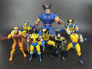 Marvel Wolverine Action Figures / Figurine Lot of 8 - Scarce Items some VTG