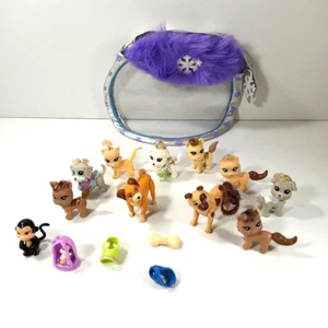 Lot Of Polly Pocket 12 Sparklin’ Pets Panda Rabbit Dogs Cats - Picture 1 of 8