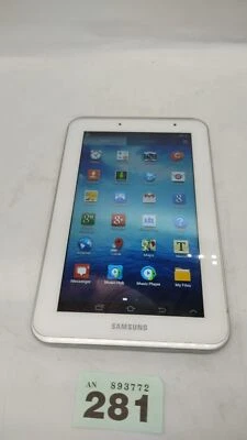 Samsung Galaxy Tab 2 7.0 GT-P3110 Wi-Fi White Android Tablet Device Only Working - Image 1 of 4