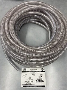 1/4" ID New Age Industries Nylobrade Clear Braid Reinforced PVC Hose 1000307-100 - Picture 1 of 1