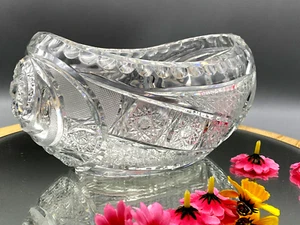 Vintage Lead Crystal Bon Ton Dish Heavy - Picture 1 of 11