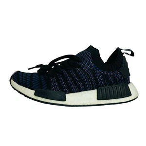 Adidas Womens NMD R1 STLT Primeknit Shoes Core Black Noble Indigo AC8326 Sz 6.5 - Picture 1 of 12