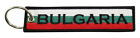Bulgaria Flag Key Chain, 100% Embroidered