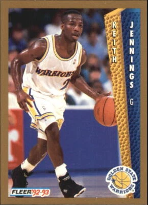 1992-93 Fleer #341 Keith Jennings RC - NM-MT - Image 1 of 2