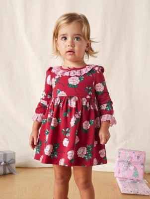 NWT Matilda Jane Heart to Heart Rosebud Floral Lap Dress Size 12-18 Months - Imagem 1 de 4