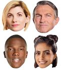 13th Doctor Who Auswahl 2D Karten Party Gesichtsmaske Packung 4