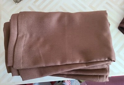 VGUC Bed Bath & Beyond set of 2 brown darkening curtains, 63 inches  - Imagem 1 de 4