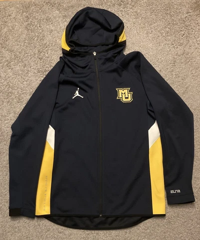 Air Jordan Marquette Team Issue Warm Up Hoodie Jacket Zip Up 2020-21 Men’s Large Cover