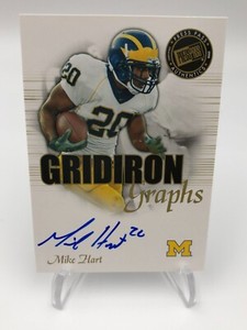 2008 MIKE HART ROOKIE AUTO Press Pass GRIDIRON GRAPHS Card MICHIGAN WOLVERINES