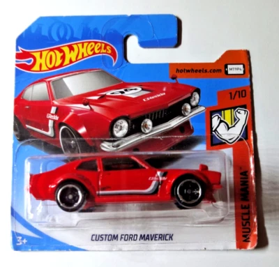 Hot Wheels - Custom Ford Maverick - Breve Card - Muscle Mania 2019 - FYD05 - Immagine 1 di 2