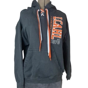 Mens (M) Black Hoodie LCAHL Amateur Hockey Pennant Orange Fabric Letters Cotton - Picture 1 of 7