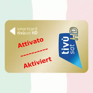 ►TiVuSat HD Gold Card Activated Italian HD / 4K Channels - READY TO GO - Picture 1 of 2