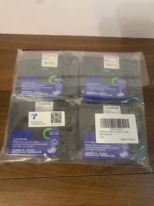 Oozmas Tze 12 mm 0.47" Laminated White TZE-231 Black Ink Label Tape - 4 Pack - Picture 1 of 4